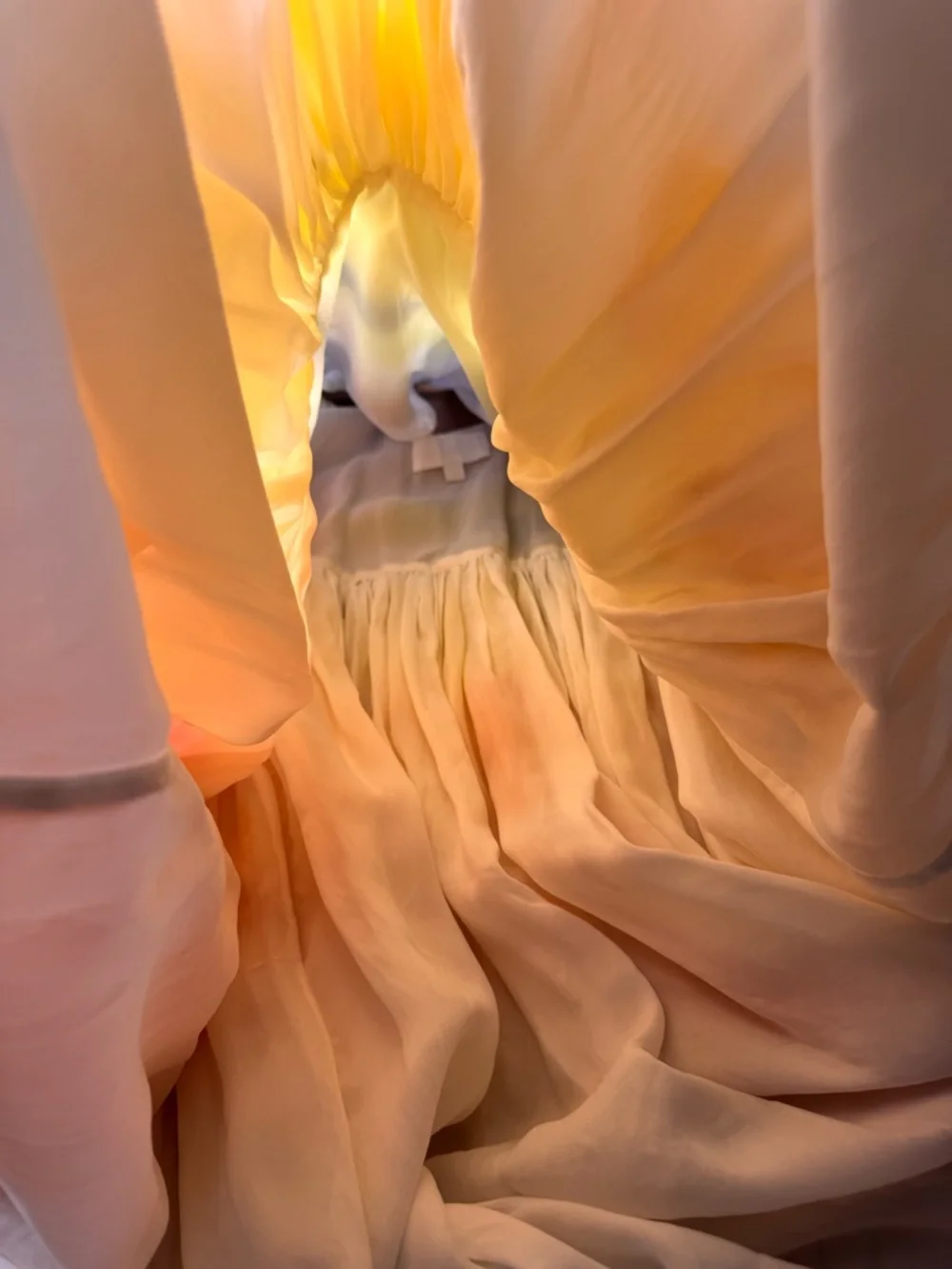 Angel Chen Tie Dye silk runway watercolor Midi Shanghai Spring 2022 collection - Picture 12 of 17